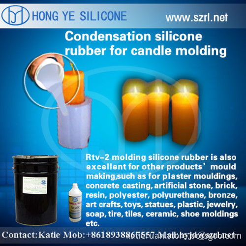 How to make simple candle molds with rtv silicone rubber